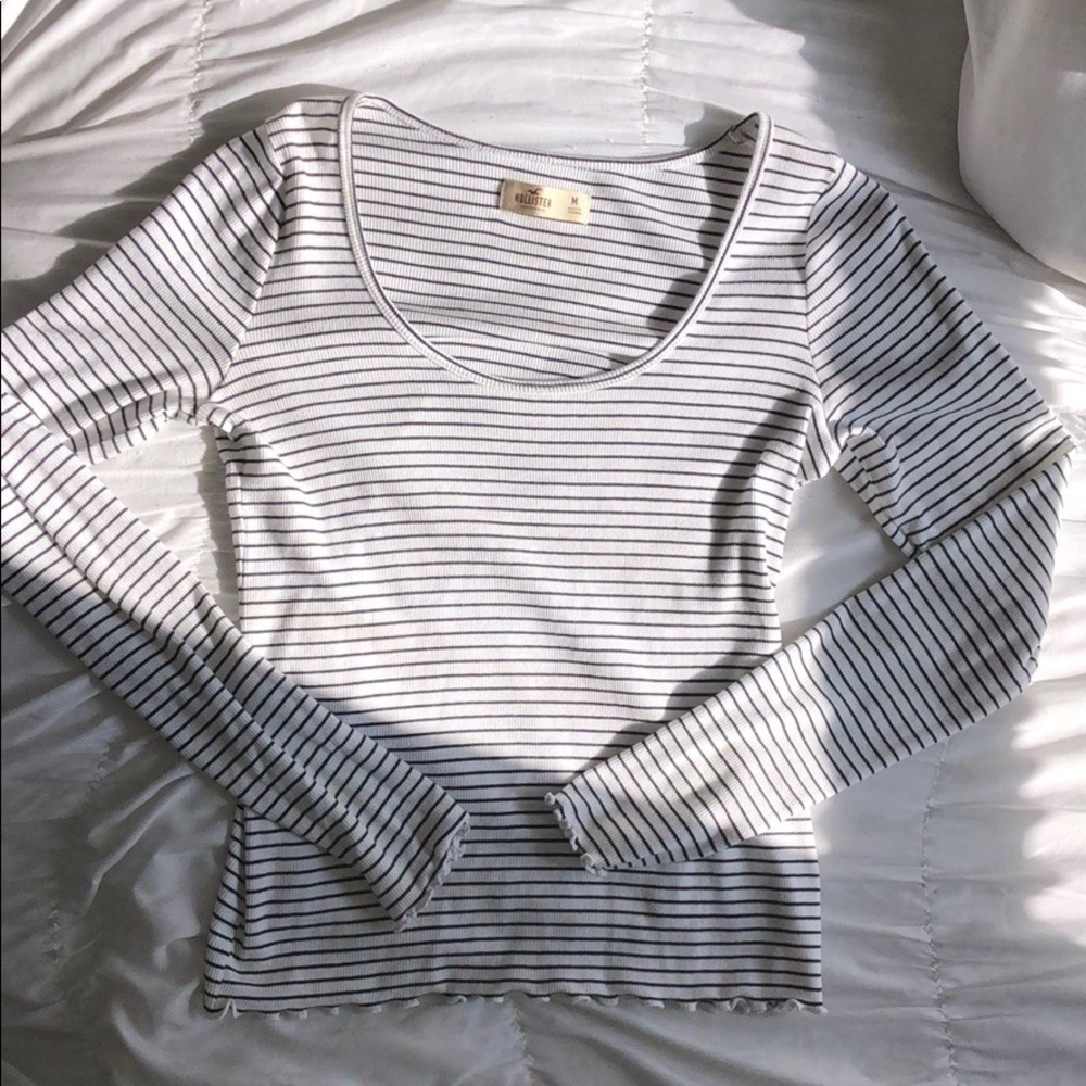 Hollister long sleeve striped shirt